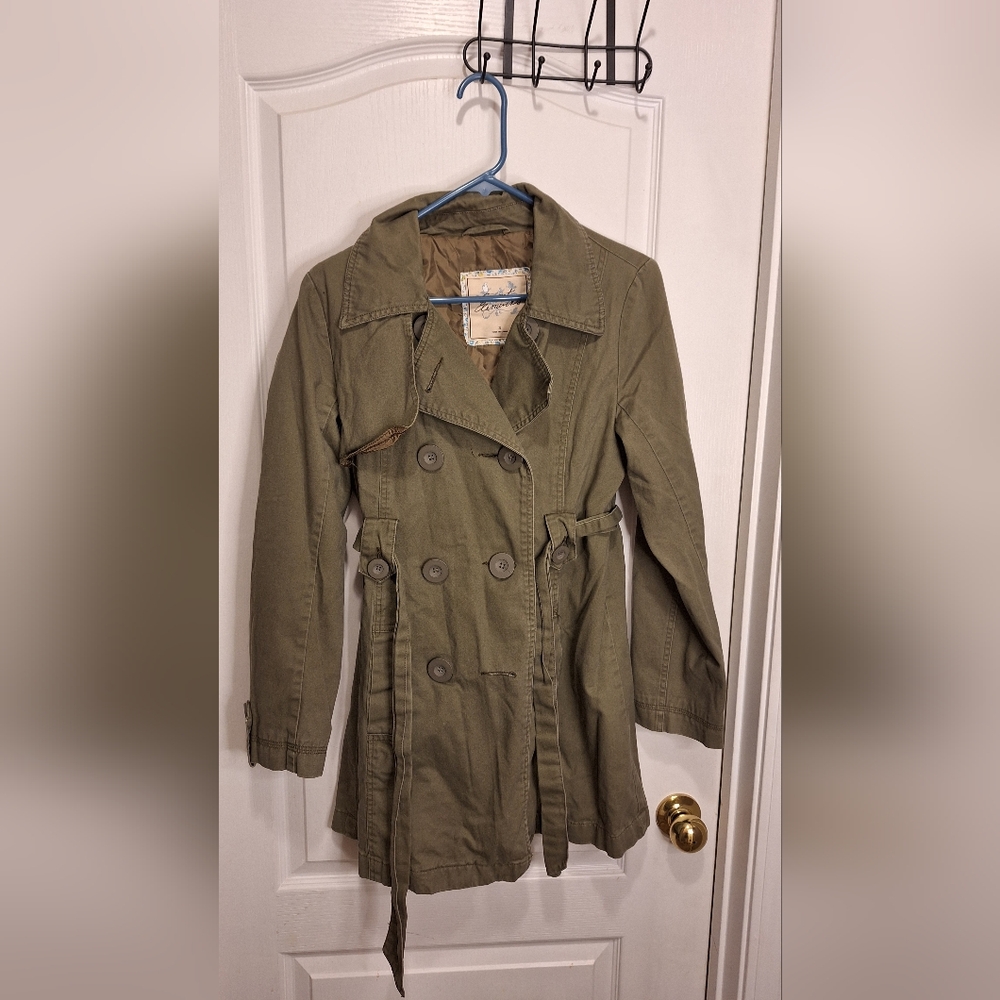 SWEET ELEMENTS/ MILITARY GREEN CANVAS SIZE SMALL / PEA COAT